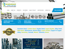 Tablet Screenshot of mahabalisteel.com